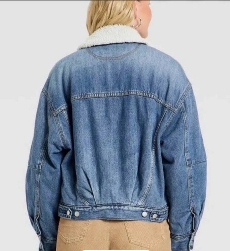 Women bubble denim jacket - women's,